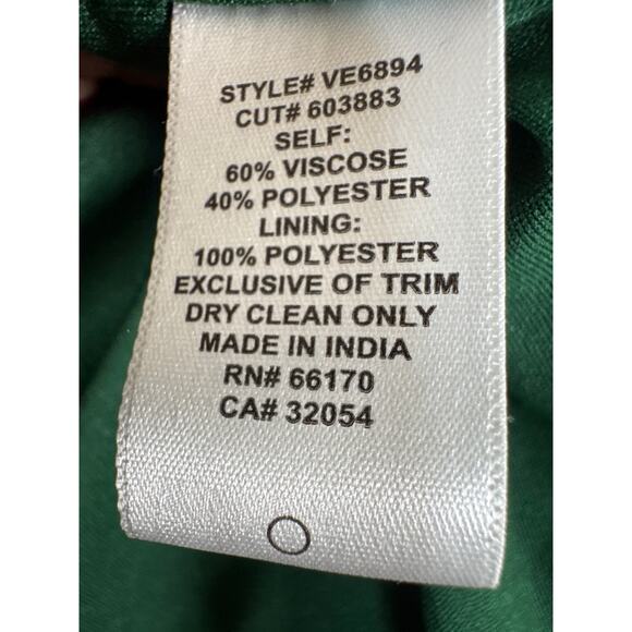 Eva Franco Green Floral Velvet Bloom Car Coat Jacket Dark Romantic Boho Medium - Picture 8 of 8